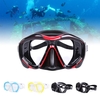 Männer Frauen Anti-Fog-Tauchen Schnorchel Maske Zwei-Fenster Tauchmaske Schwimmbrille Schwimmen Ausgeglichenes Glas-Objektiv flexible Silikon-Rock-PC Feld Erwachsenen Maske