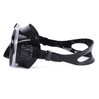 Männer Frauen Anti-Fog-Tauchen Schnorchel Maske Zwei-Fenster Tauchmaske Schwimmbrille Schwimmen Ausgeglichenes Glas-Objektiv flexible Silikon-Rock-PC Feld Erwachsenen Maske