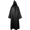Männer Frauen Halloween Kostüm Umhang Einfarbig Kapuze Langarm Tunika Robe Strickjacke Cape