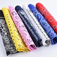 Männer Frauen Platz Schal Paisley Bandana Haar Band Halstuch Hip Hop Kopftuch Unisex Kopfbedeckungen