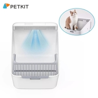 Petkit Automatische selbstreinigende Katzentoilette Offene Großkatzen-Toilette Halbgeschlossene Katzentoilette mit interligentem Luftreiniger und Infrarot-Induktionssystem für Sterilisation und Lufterfrischung