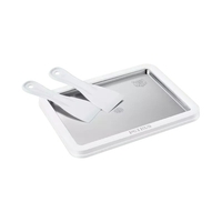 PETRUS PET035 Eiscremewalze Instant-Eismaschinenpfanne mit 2 Spateln für einfachen hausgemachten DIY-Rolled Ice Cream Frozen Yogurt Grill