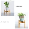 Pflanzenständer Blumengarten Topfpflanze Bambus Holzregal Indoor Outdoor Pflanzregal Home Office Deco Einfache Blumenhalter Medium