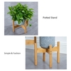 Pflanzenständer Blumengarten Topfpflanze Bambus Holzregal Indoor Outdoor Pflanzregal Home Office Deco Einfacher Blumenhalter Klein