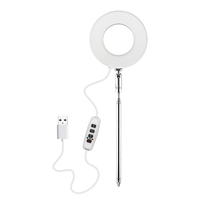 Pflanzenwachstumslicht Helligkeit Dimmbar 3/9/12h Timing Mini Circle Leds Lampe für Zimmerpflanzen