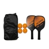Pickleball Paddle Set Pickleball Schläger Ball Set 2 Schläger & 4 Pickleball Bälle mit Tragetasche für Herren Damen