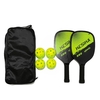 Pickleball Paddle Set Pickleball Schläger Ball Set 2 Schläger & 4 Pickleball Bälle mit Tragetasche für Herren Damen
