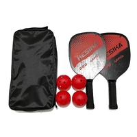 Pickleball Paddle Set Pickleball Schläger Ball Set 2 Schläger & 4 Pickleball Bälle mit Tragetasche für Herren Damen