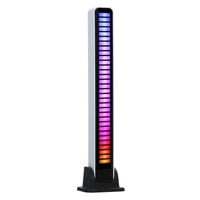 Pickup Rhythm Light 32-Bit Musikpegelanzeige USB RGB Bunte Sound Control BT Light (Akkulademodus)