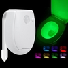 PIR-Bewegungssensor,  LEDs,  Toiletten-Nachtlicht,  3 verschiedene Lichteffekte,  IP65-Wasserbeständigkeit