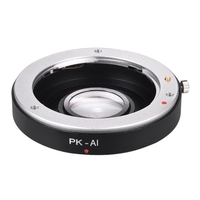 PK-AI Lens Mount Adapterring mit optischem Glas für Pentax K Mount Objektiv passend für Nikon AI F Mount Kameragehäuse Focus Infinity