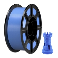 PLA Filament 3D-Drucker Filament 1, 75 mm 1kg (2, 2 LBS) Spule PLA 3D-Druckmaterial Verbrauchsmaterial Maßgenauigkeit +/- 0, 02 mm für die meisten FDM 3D-Drucker,  Schwarz