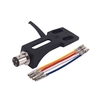 Plattenspieler Headshell Mount Universal LP Phono Cartridge Ersatz Phonograph Kopfhalter Stylus mit 4 Anschlussdrähten