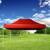 PLITECH QUALITY Faltzelt Pavillon 40mm Aluminium Struktur Wasserdicht Plane in PVC-beschichtetes Polyester 300g / m² 3x4.5m für die Bedürfnisse von Profis und Privatpersonen für den regelmäßigen Gebrauch Rot