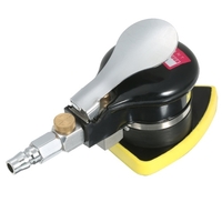 Pneumatischer Random Orbit Sander Air Sander Polierer Kleiner dreieckiger Palm Sander Maus Detailschleifer für Autoecke Lackpflege Rostentfernung Holzschleifer 70x100mm