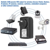 POE Injector Ethernet-Netzteil DC48V 0, 5A 15, 4 W,  POE Pin 4/5 (+),  7/8 (-) Kompatibel W / T IEEE802.3af für IP-Kamera