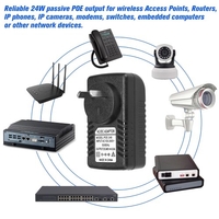 POE Injector Ethernet-Netzteil DC48V 0, 5A 15, 4 W,  POE Pin 4/5 (+),  7/8 (-) Kompatibel W / T IEEE802.3af für IP-Kamera