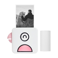 Poooli L1 Pocket Thermofotodrucker 200dpi Tragbarer BT Wireless Receipt Label Sticker Maker für Arbeitsplan Memo Studiennotizen Listen Journaldruck Kompatibel mit Android iOS Smartphone