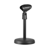 Portable Fester Schreibtisch Mikrofon Ständer Mic Halter mit Clip 205mm Höhe für Meetings Vorträge Podcasts Schwarz