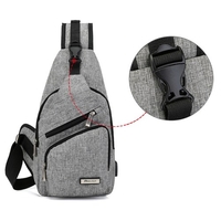 Portable Herren Brust Tasche außerhalb Freizeit Reisen Radfahren multifunktionale Paare kleine Taschen mit USB-Anschluss