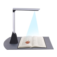 Portable High Speed ​​USB Buch Bild Dokument Kamera Scanner 10 Megapixel HD High-Definition Max. A4 Scan-Größe mit OCR-Funktion LED-Licht für Classroom Office Library Bank