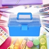 Portable Kunststoff Kunst Aufbewahrungsbox Aquarell Ölgemälde liefert Mehrzweckkoffer mit Griff für Künstler Studenten