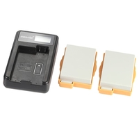 Portable LED-Power-Ladegerät mit 2ST 1180mAh LP-E8 wiederaufladbare Li-Ion Lithium-Akkus für Canon EOS 550D 600 D 700 D Robel T2i T3i T4i T5i Digitalkamera Camcorder