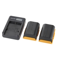 Portable LED-Power-Ladegerät mit 2ST 1830mAh LP-E6 Akku Li-Ion Lithium Akkus für Canon EOS 6D,  7D,  70D,  60D,  5D Mark III & Mark II digitale SLR-Kamera-Camcorder