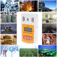 Portable Mini Kohlenmonoxid-Detektor CO Gaszähler mit Ton- und Licht-Alarm
