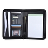 Portable Professionelles Business Portfolio Padfolio Folder Dokumentenkoffer Organizer A5 PU Leder Reißverschluss mit Taschenrechner Kartenhalter Memo Note Writing Pad