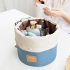 Portable Travel Barrel Tragetasche Große Kosmetiktaschen Make-up Kulturbeutel Aufbewahrungstasche mit Kordelzug Taschen Rosa