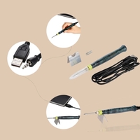 Portable USB elektrische Lötkolben mit LED Indikator Mini Gun heißen Lötkolben hohe Schweißqualität Heizung Werkzeug 5V 8W