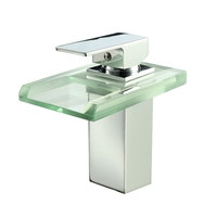Power LED Bad Becken Wasserhahn Warm und Kalt Kran Becken Wasserhahn Wasserfall Armaturen