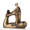 Pralle Frau- Yoga Beugen Tomfeel Fiberglas-Skulptur Hauptdekoration Original-Design Yoga Pralle