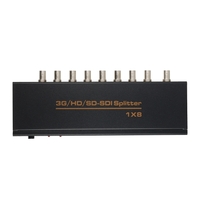 Premium Quality SDI Splitter 1 * 8 unterstützt SD-SDI / HD-SDI / 3G-SDI (1 Eingang und 8 Ausgänge)