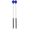Primäre Marimba-Stockschlägel Xylophon Glockensplel-Schlägel mit Glasfasergriff Schlaginstrument Zubehör für Profis Amateure 1 Paar Blau