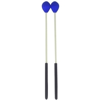 Primäre Marimba-Stockschlägel Xylophon Glockensplel-Schlägel mit Glasfasergriff Schlaginstrument Zubehör für Profis Amateure 1 Paar Blau