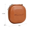 PRO TANLE Filter Harte Aufbewahrungstasche PU-Leder-Schutztasche Staubdichter Tragelocher Für 5 Stück bis zu 82 mm Filter für UV CPL ND graduierte Neutraldichtefilter