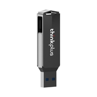 thinkplus MU254 16 GB USB3.0+Type-C Dual-Port Metal U Disk Drehbares USB-Flash-Laufwerk Hochgeschwindigkeitsübertragung für Telefon PC Laptop