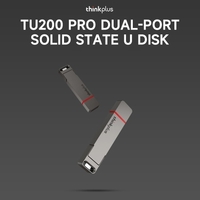 thinkplus TU200 Pro 1 TB USB3.2/Typ-C Dual-Port Portable Solid State U Disk Metal USB Flash Drive Hochgeschwindigkeitsübertragung Grau