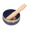 Tibetanische Klangschale Set Buddha Klangschale und Holzhammer Charkaschale Meditationsklangschale mit Schlägel Holzstab zum Heilen Achtsamkeit Entspannung Yoga