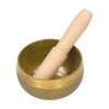 Tibetanische Klangschale Set Buddha Klangschale und Holzhammer Charkaschale Meditationsklangschale mit Schlägel Holzstab zum Heilen Achtsamkeit Entspannung Yoga