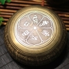 Tibetischen Kupfer Buddha Sound Klangschale Set Meditation Musikinstrument Dekoration mit Sturm und Kissen
