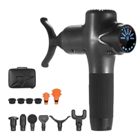 Tiefengewebemassagepistole mit Touch-Steuerung 1300-3200 U / min Elektrisches Rücken-Percussion-Massagegerät mit 24 Stunden langer Akkulaufzeit 7-stufige variable Geschwindigkeiten 8 Aufsätze für Sportler Muskelschmerzlinderung