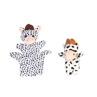 Tiere Handpuppen Fingerpuppen Geschichte Zeit Pädagogische Puppe Set Karikatur Tiere Mutter Baby für Kinder zeigt Spielzeit Schulen 2Pcs Hund