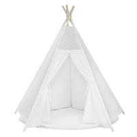 Tipi Zelt für Kinder Faltbare Kinder Spielzelte für Mädchen und Jungen 100% Baumwolle Leinwand Spielhaus Spielzeug für Mädchen und Kinder drinnen und draußen