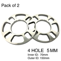 Tirol 2Pcs Universal Aluminium-4-Loch Scheibenbremse Spacer Kit 5mm dick Spurverbreiterungen