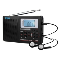 TIVDIO Pocket Mini MW / FM / SW Stereo Radio mit Kopfhörer