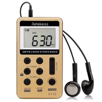 TIVDIO V-112 Portables AM / FM Stereoradio mit Kopfhörer