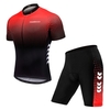 TOM SHOO Herren Sommer Kurze Anzüge Radtrikot Set Radtrikot mit 5D Gel Gepolsterte Reithose Schnelltrocknend Atmungsaktives Radtrikot Set für Outdoor Sport Radfahren Radfahren